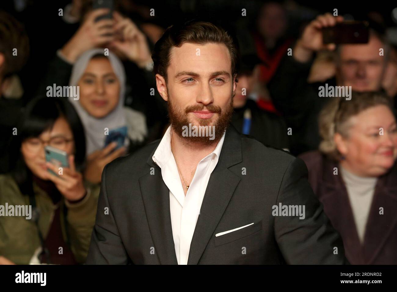 London, UK. 17th Oct, 2018. Aaron Taylor Johnson attends the European Premiere of 'Outlaw King' during BFI London Film Festival in London. (Photo by Fred Duval/SOPA Images/Sipa USA) Credit: Sipa USA/Alamy Live News Stock Photo