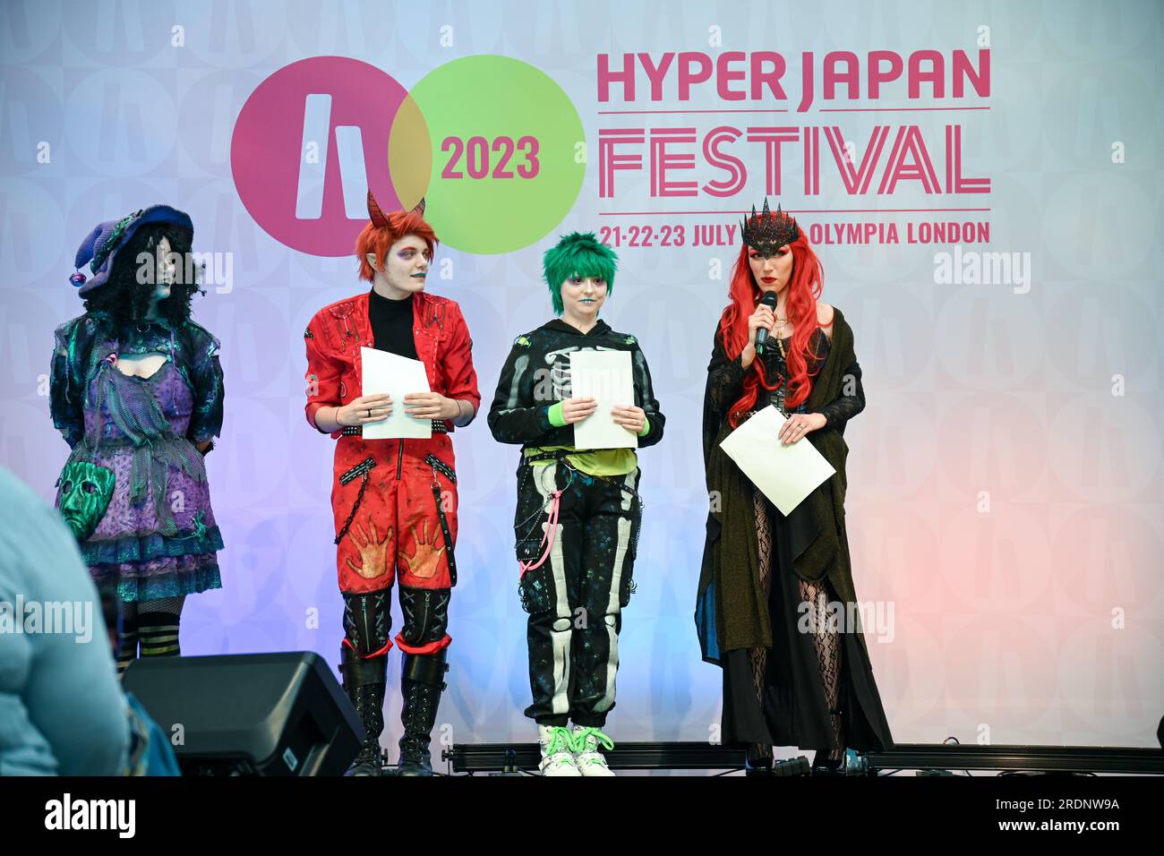 London, UK. 22nd July, 2023. Hyper Japan Cosplay Masquerade competition
