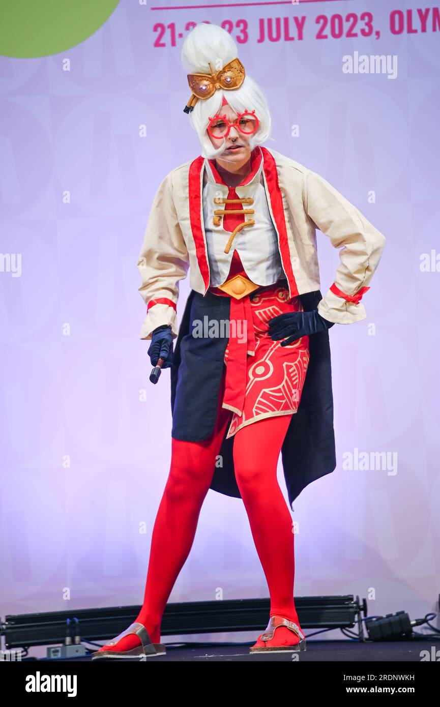 London, UK. 22nd July, 2023. Hyper Japan Cosplay Masquerade competition