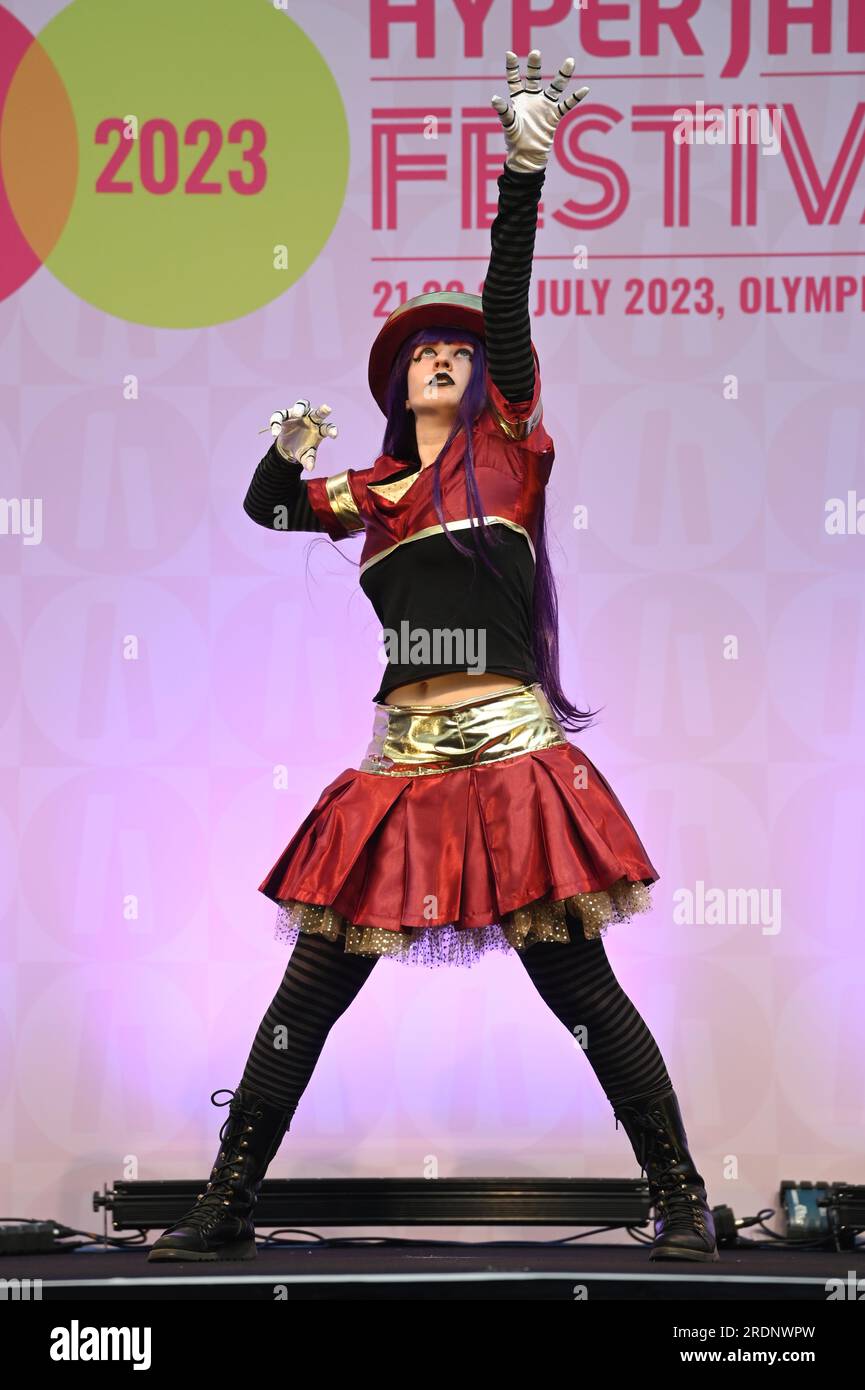 London, UK. 22nd July, 2023. Hyper Japan Cosplay Masquerade competition