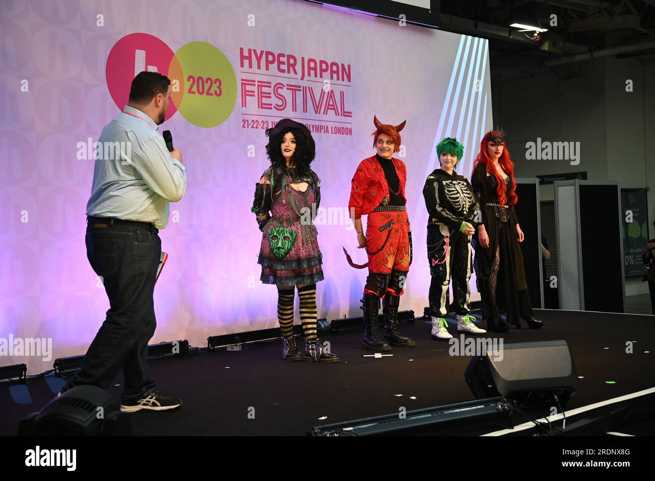 London, UK. 22nd July, 2023. Hyper Japan Cosplay Masquerade competition