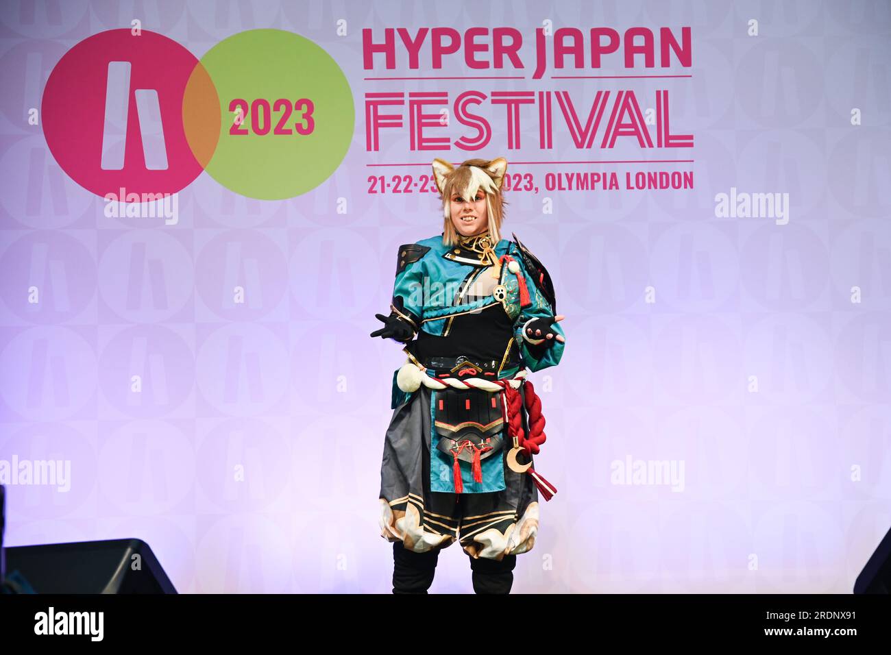 London, UK. 22nd July, 2023. Hyper Japan Cosplay Masquerade competition