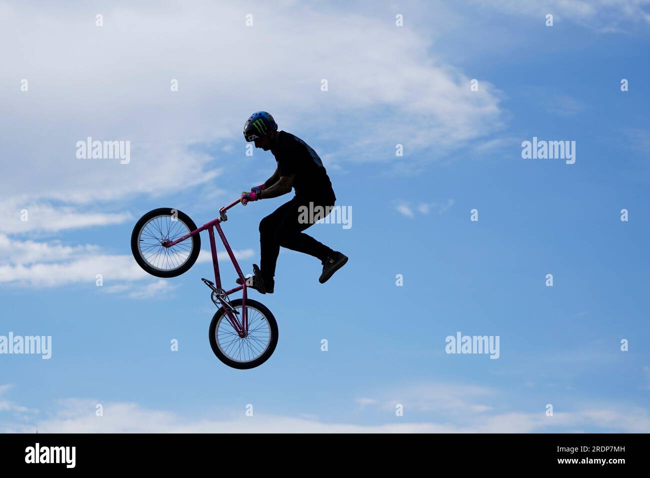 Daniel Sandoval catches air in the Men's BMX Park during X Games  California, Saturday, July 22, 2023, in Ventura, Calif. (AP Photo/Ryan Sun  Stock Photo - Alamy