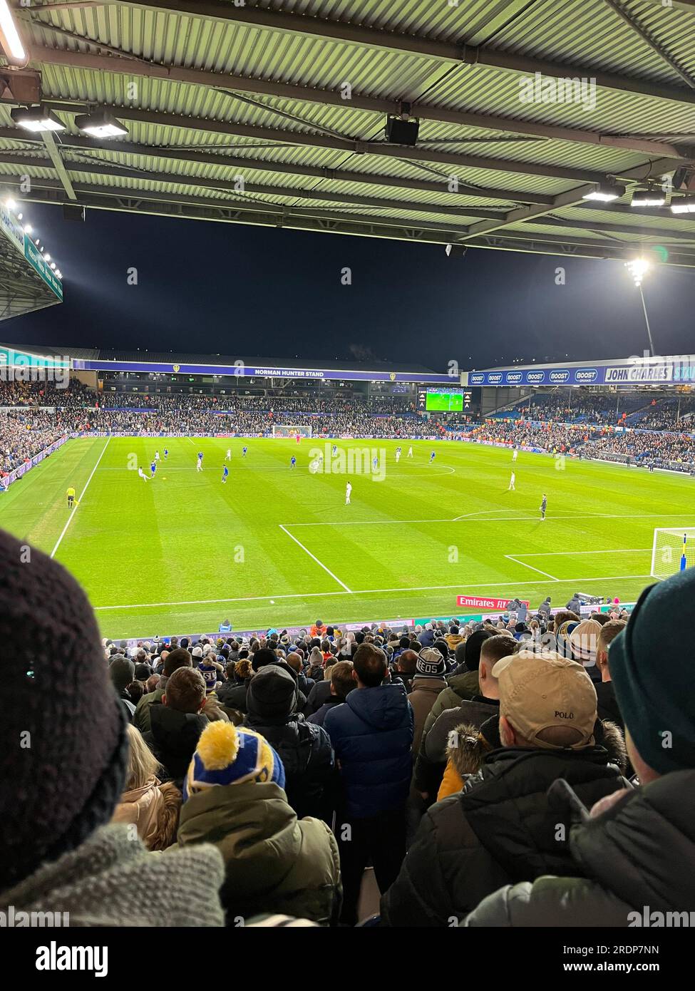 Leeds United match ant Elland Road Stock Photo Alamy