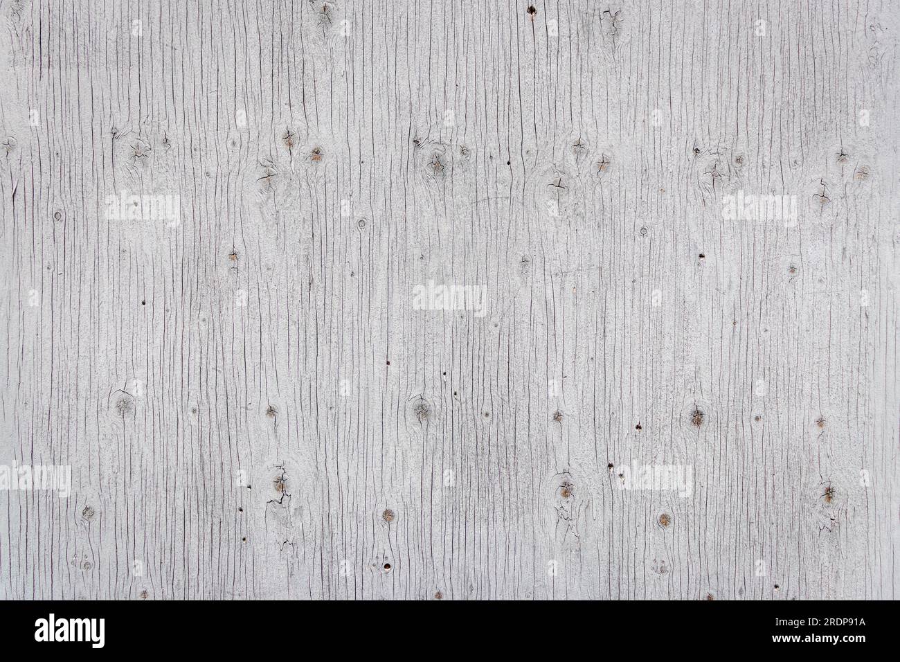 Rustic wooden plank wall with horizontal boards and visible nails - wood grain Stock Photo