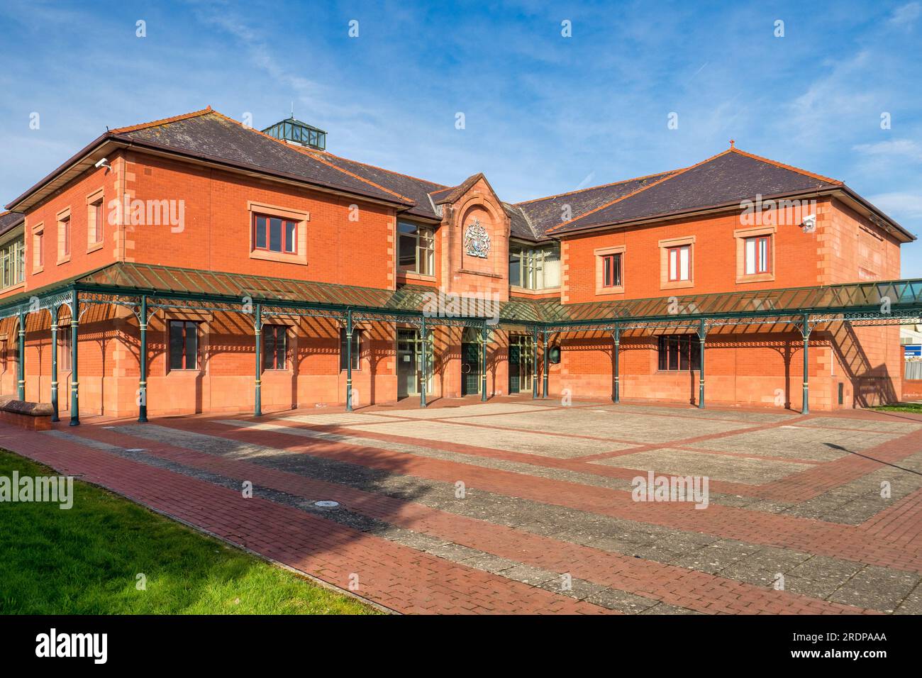 The Magistrates Court building in Llandudno, Conwy, North Wales. Stock Photo