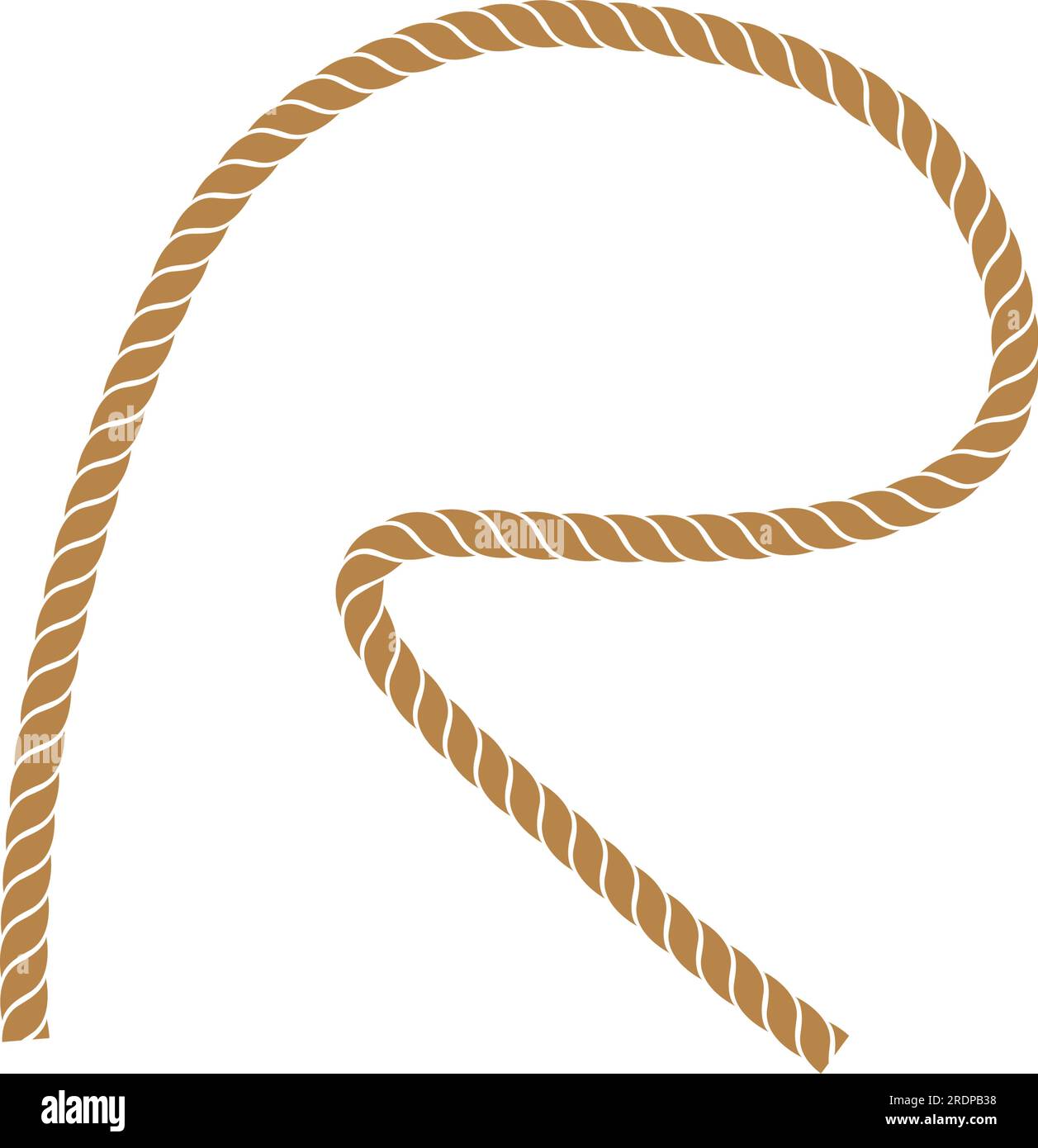 Rope alphabet letter Stock Vector Images - Alamy