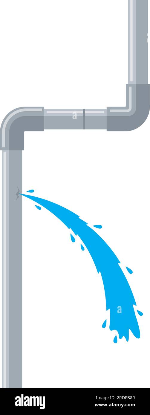 Burst pipe Cut Out Stock Images & Pictures - Alamy