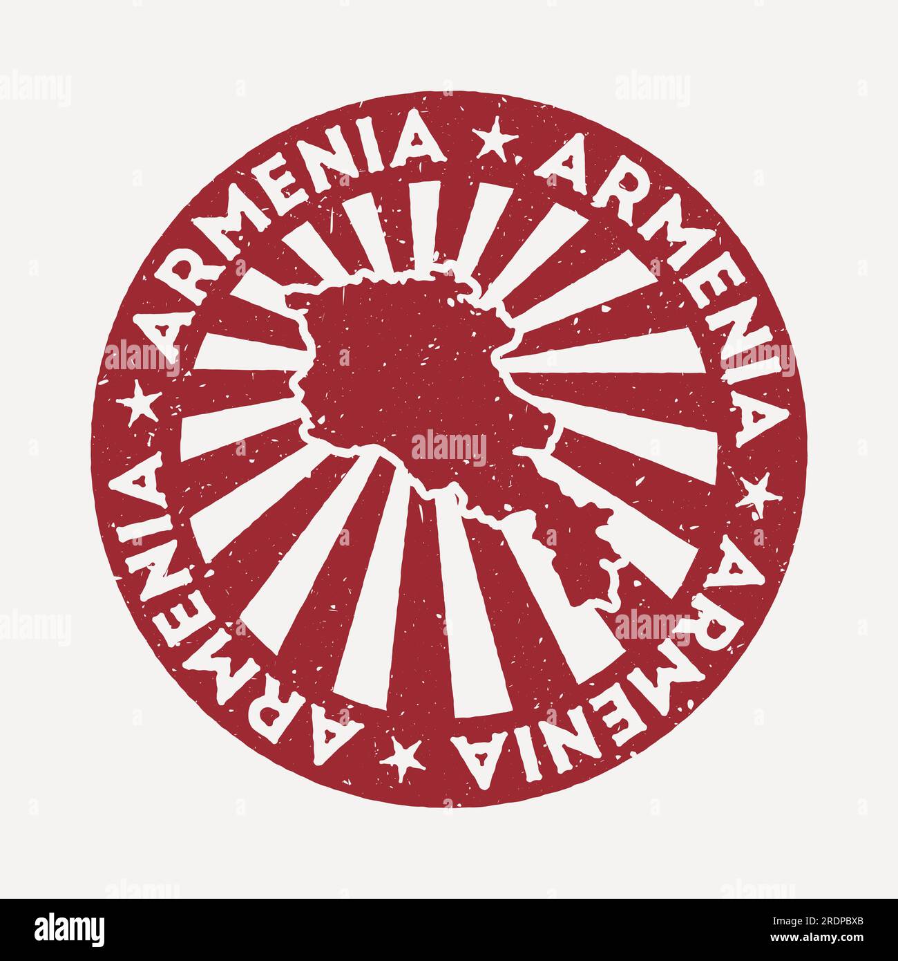 Armenia stamp. Travel red rubber stamp with the map of the country ...