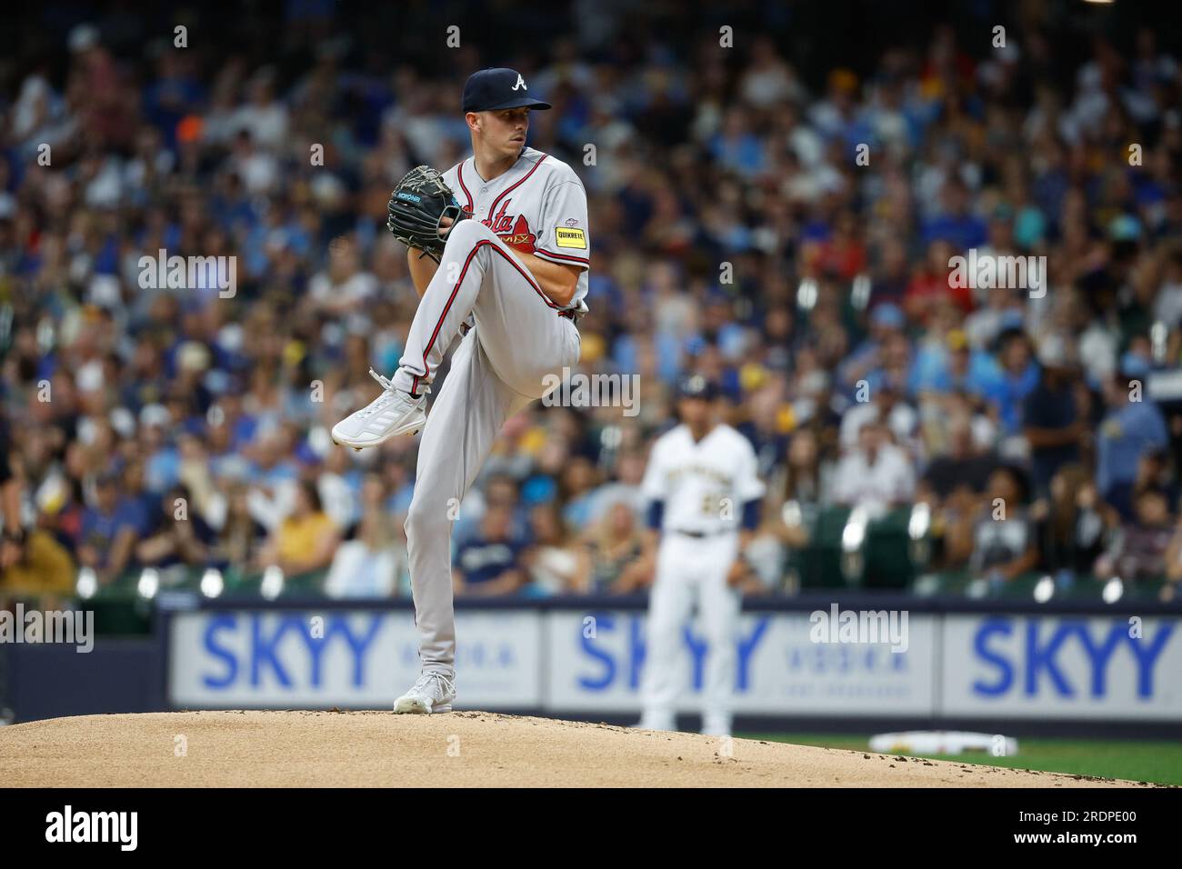 MILWAUKEE, WI - JULY 22: Atlanta Braves starting pitcher Allan