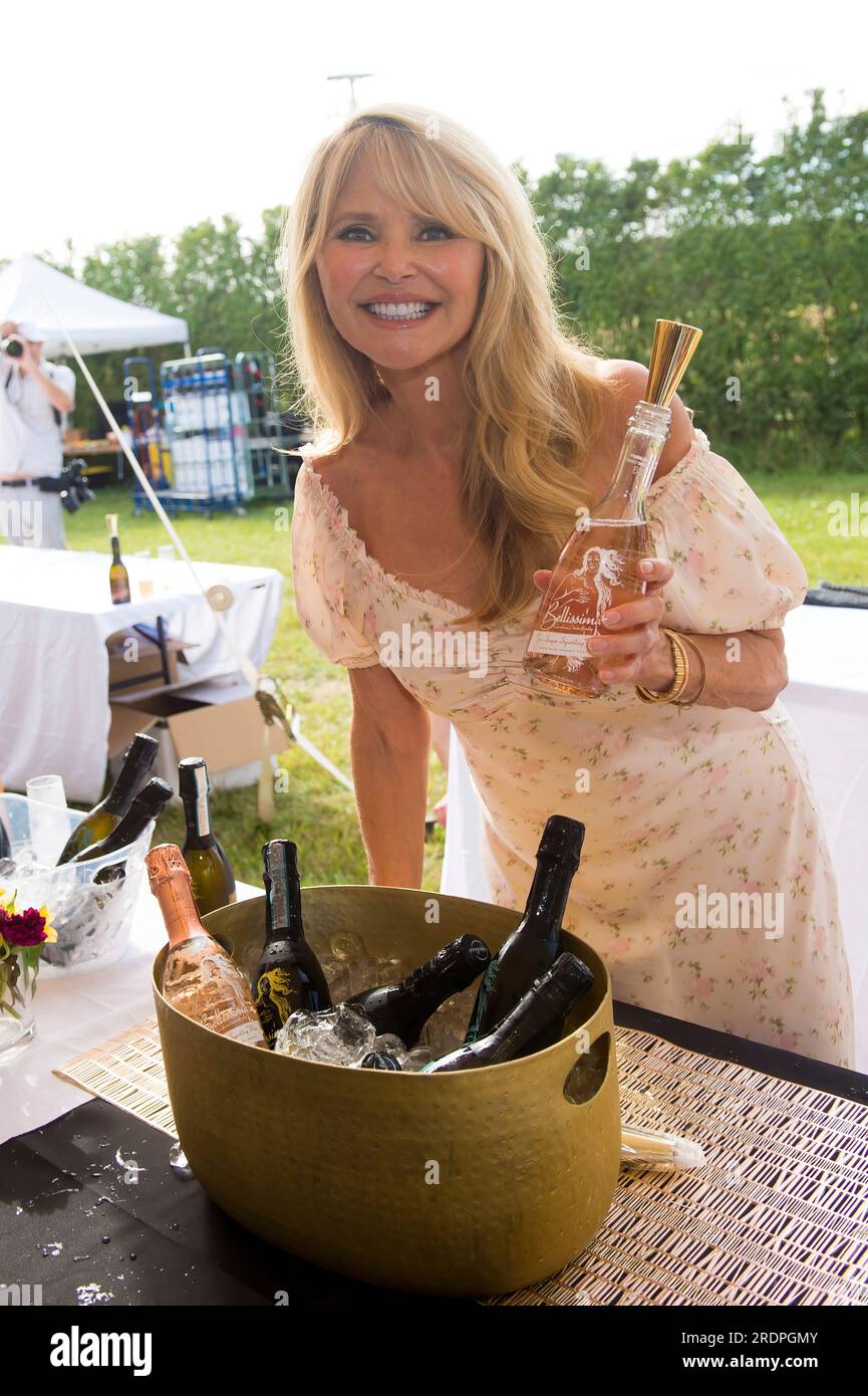 Christie Brinkley attends Ken and Maria Fishel's prepolo event at