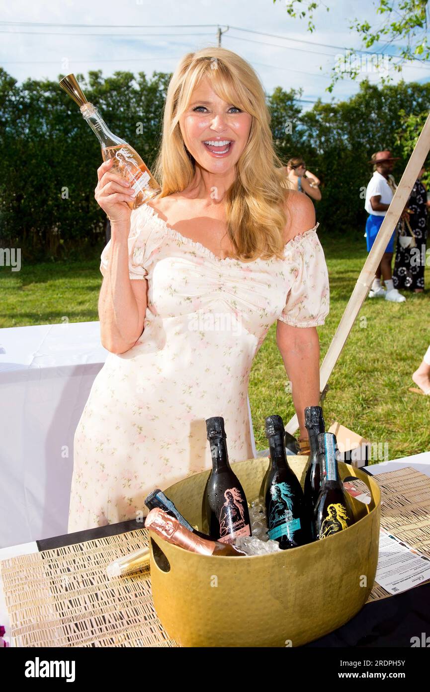 Christie Brinkley attends Ken and Maria Fishel's prepolo event at