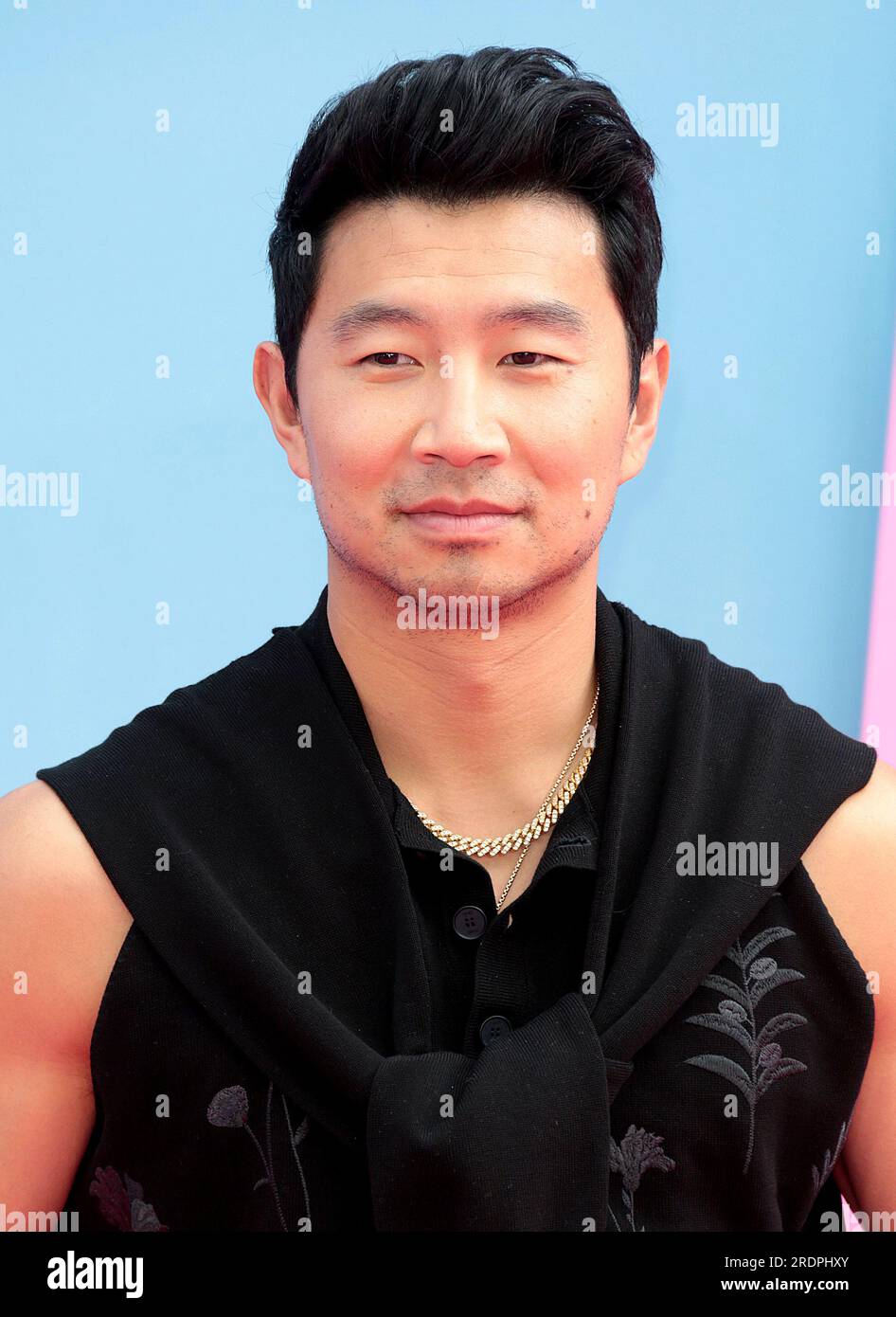 Simu Liu at the photocall for Barbie, at the London Eye. Picture date:  Wednesday July 12, 2023 Stock Photo - Alamy