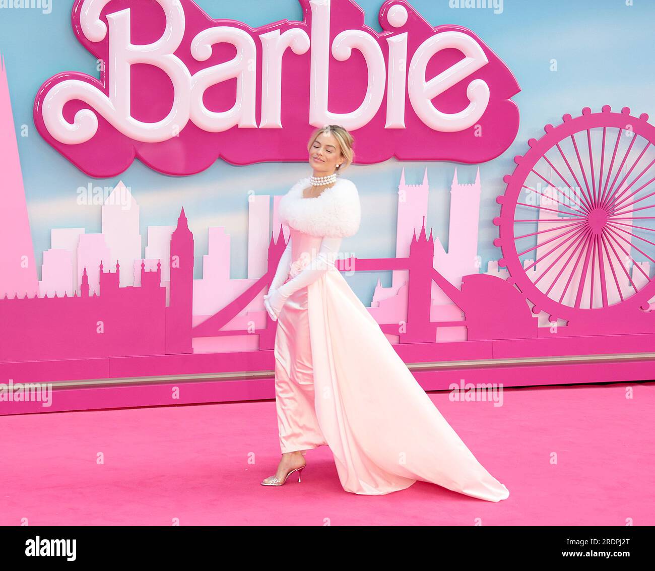 Jul 12, 2023 - London, England, UK - Margot Robbie attending the Barbie ...