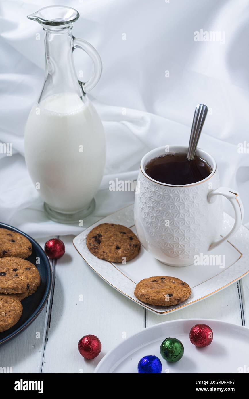 Cookies made out of wheat and can be eaten solo as well as with tea. Butter Cookies Stock Photo