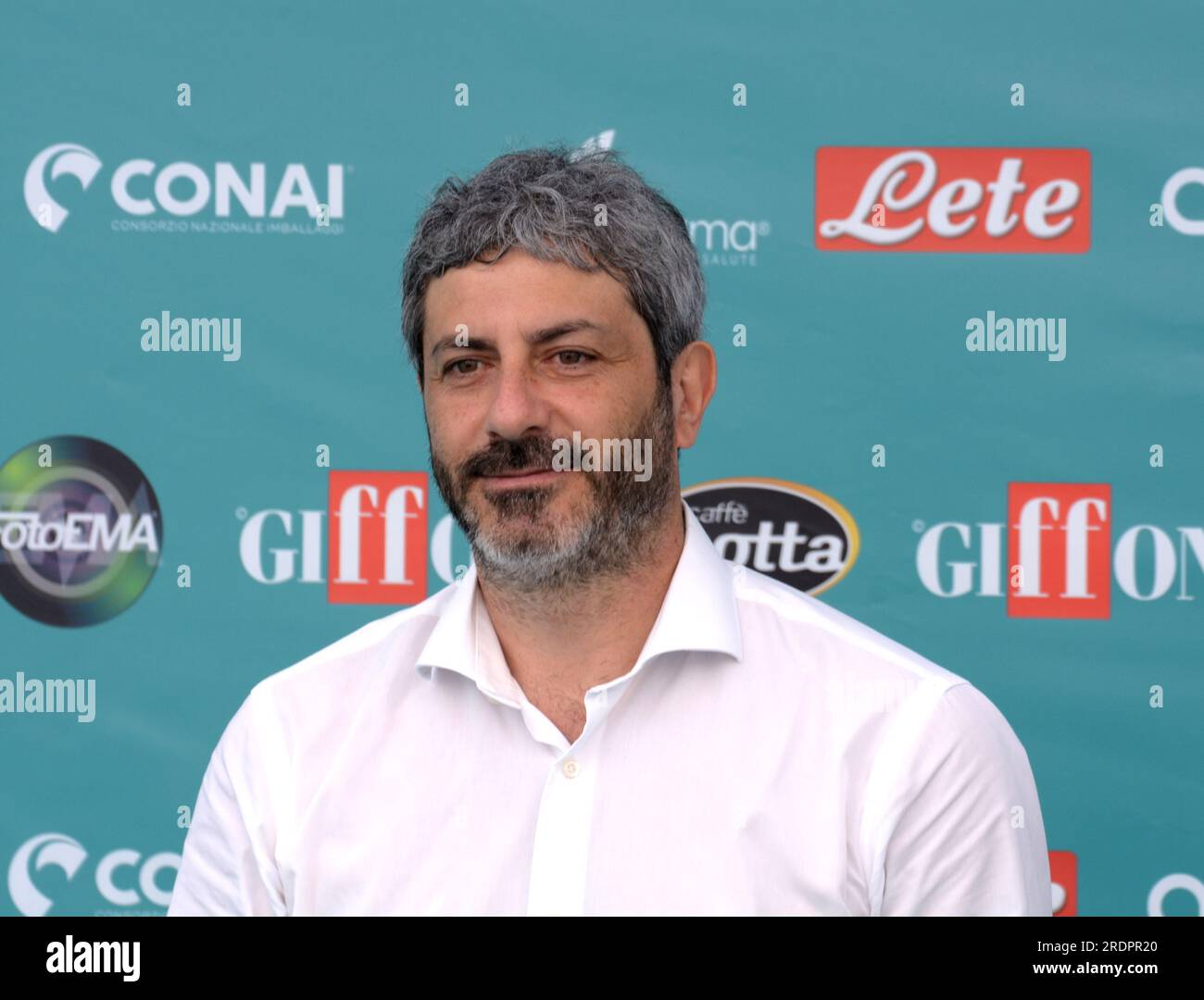 GIFFONI VALLE PIANA,ITALY - July 21,2023 : Roberto Fico at Giffoni Film Festival 2023 - on July 21, 2023 in Giffoni Valle Piana, Italy. Stock Photo