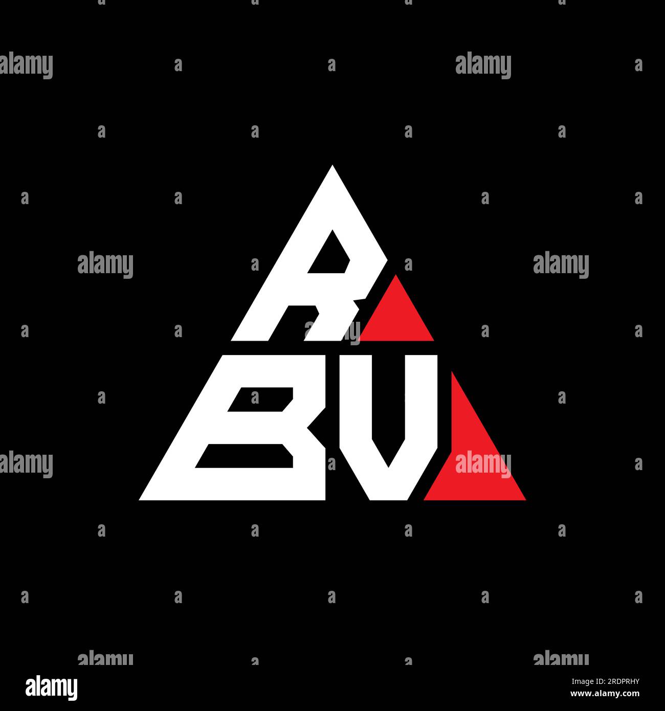RBU triangle letter logo design with triangle shape. RBU triangle logo ...