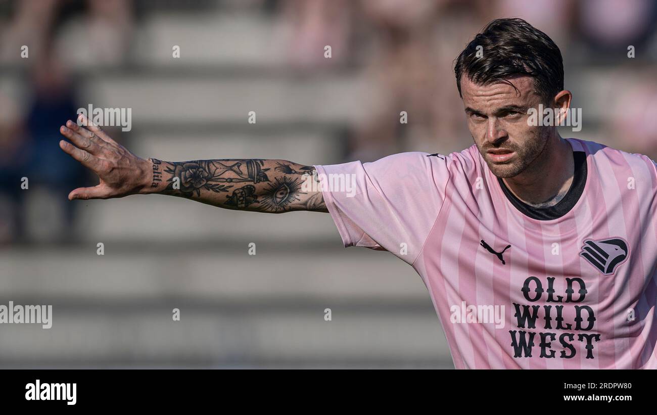 Matteo Brunori of Palermo Calcio gestures during the pre-season friendly  football match between Bologna FC and Palermo FC Stock Photo - Alamy