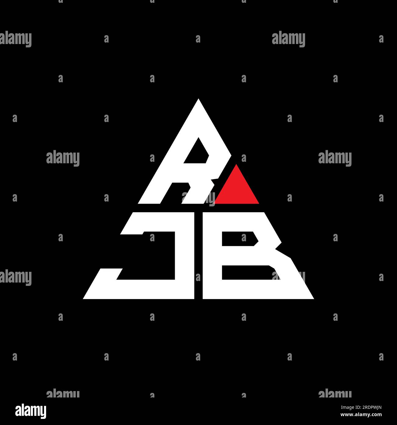 Lofo Rjb RJB triangle letter logo design with triangle shape. RJB triangle logo ...