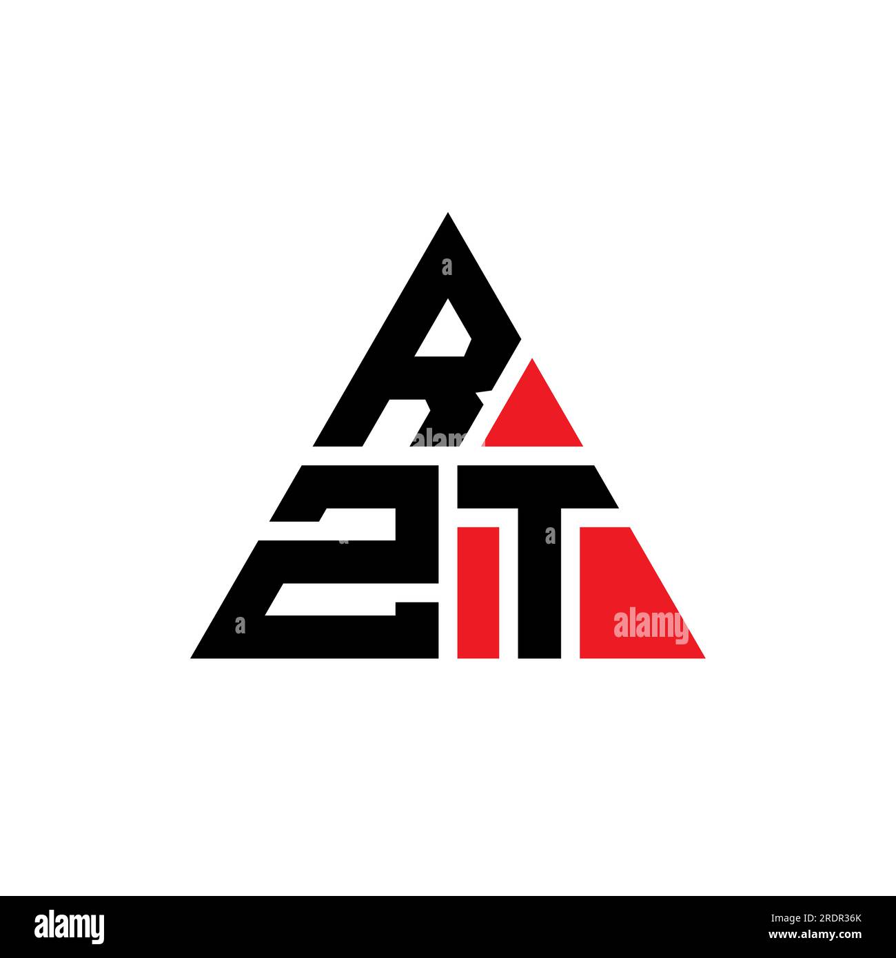 RZT triangle letter logo design with triangle shape. RZT triangle logo ...