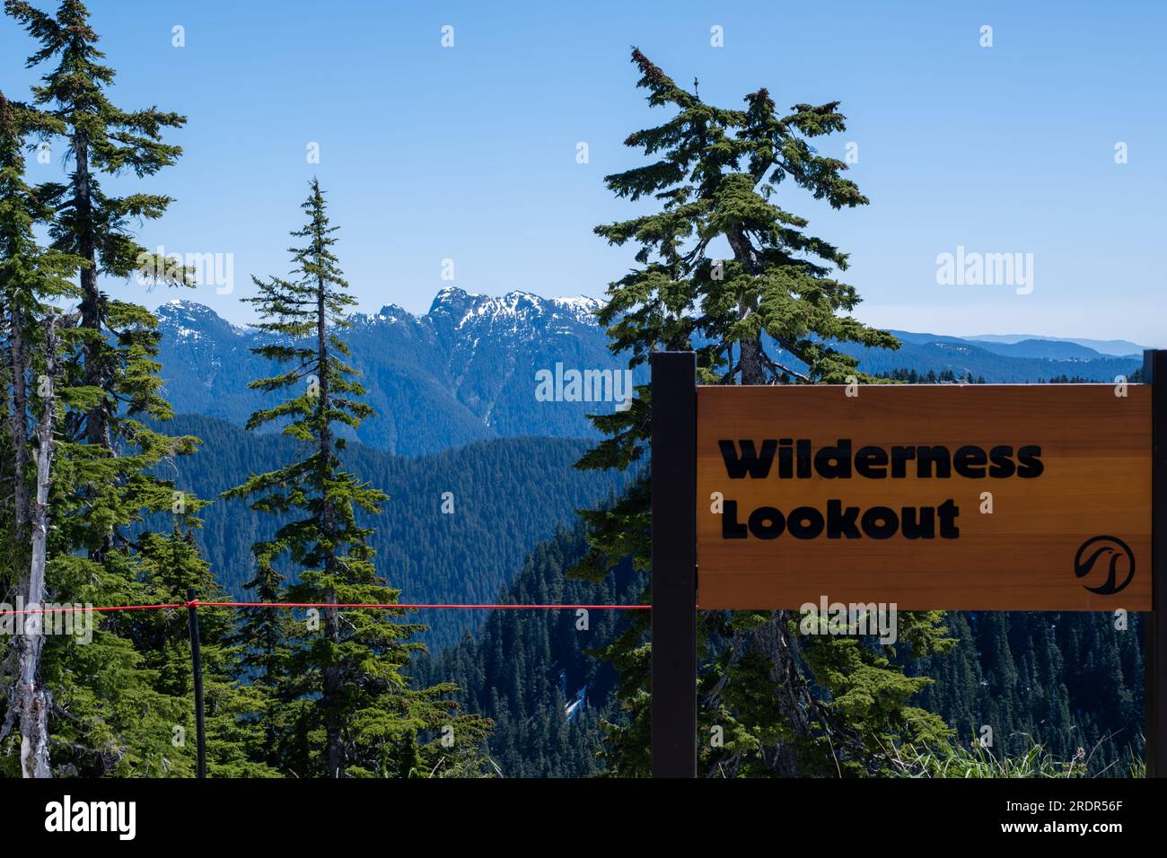 Grouse Mountain Wilderness Lookout Stock Photo
