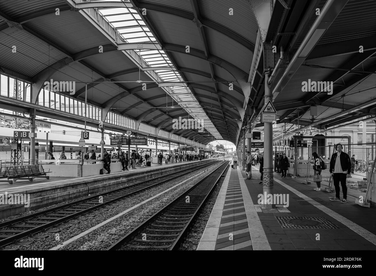 Bonn, Germany - May 19, 2023 : View of the central train station of Bonn Germany Stock Photo