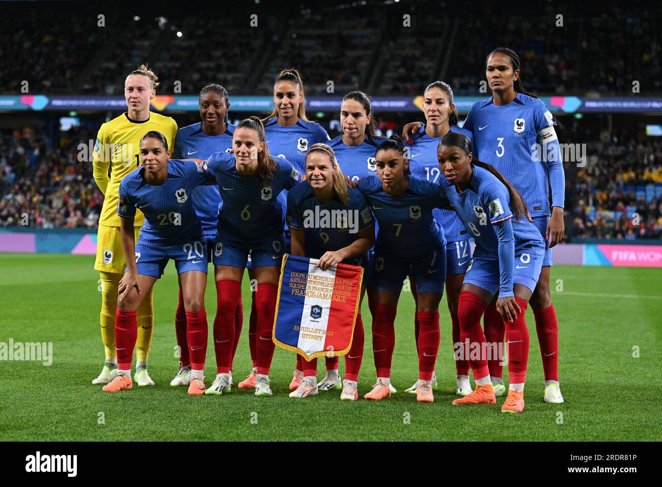 French players pose for a team photo ahead of the FIFA Women's World ...