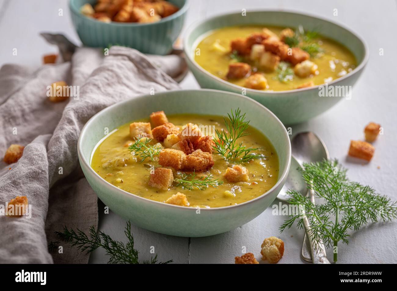 Traditional polish sour gherkin soup hires stock photography and