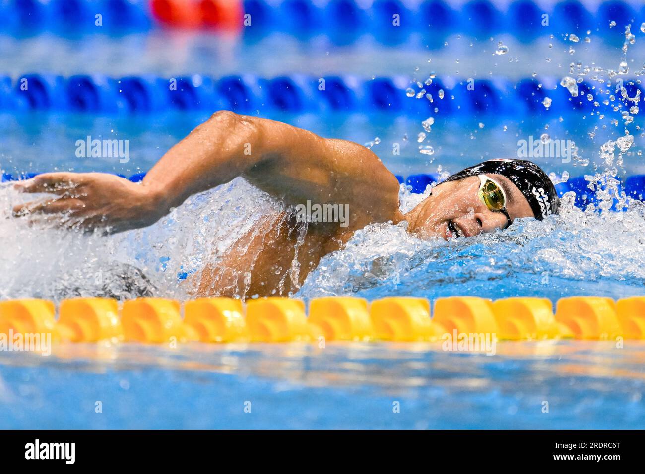 fukuoka-japan-23rd-july-2023-ahmed-hafnaoui-of-tunisia-competes-in