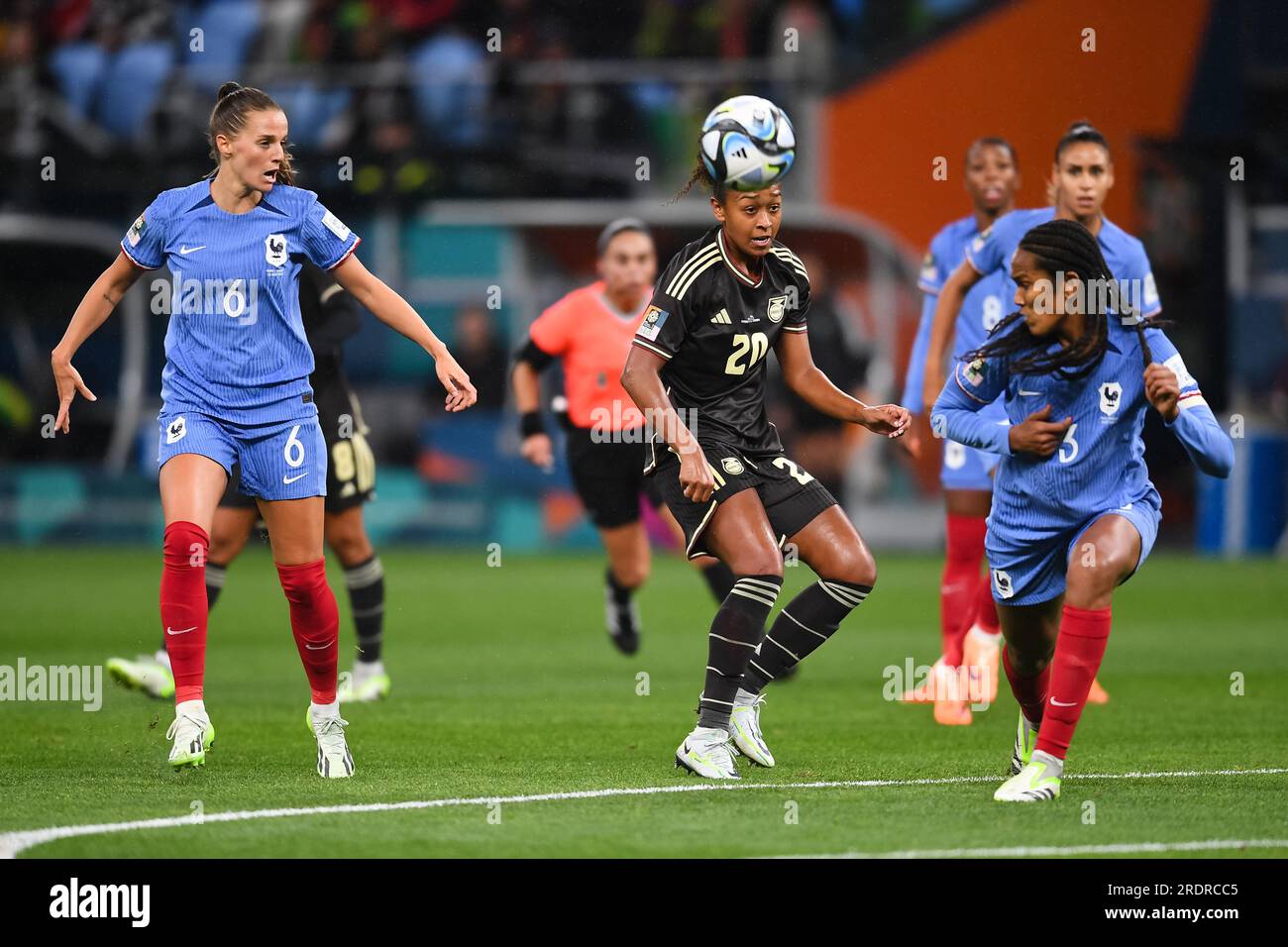 Sydney, Australia, 23 July, 2023. Atlanta Primus of Jamaica kicks the ...