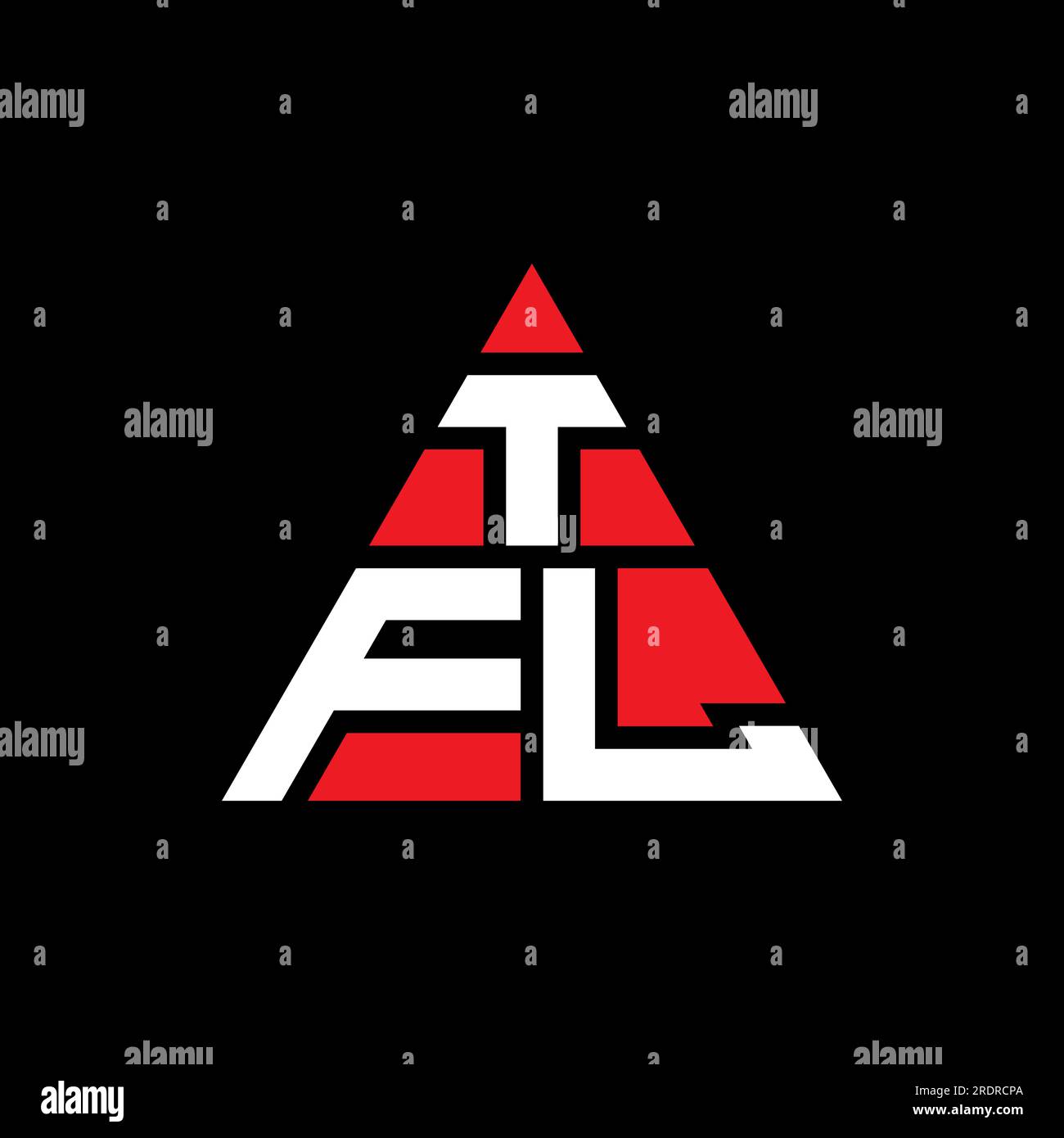 TFL triangle letter logo design with triangle shape. TFL triangle logo