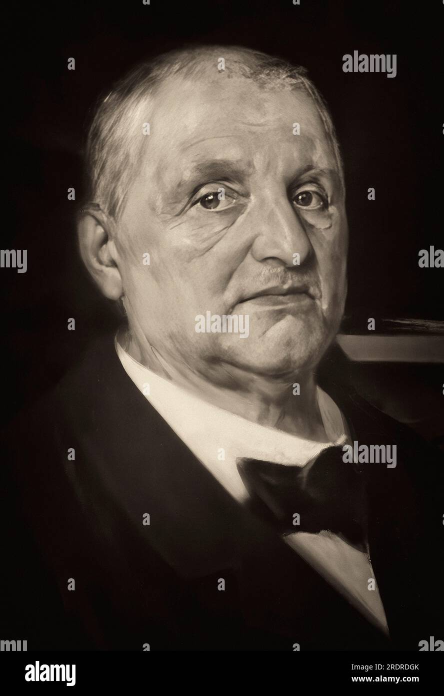 Portrait of Josef Anton Bruckner, 1824 – 1896, Austrian composer, digitally edited according to a painting by Ferry Bératon Stock Photo