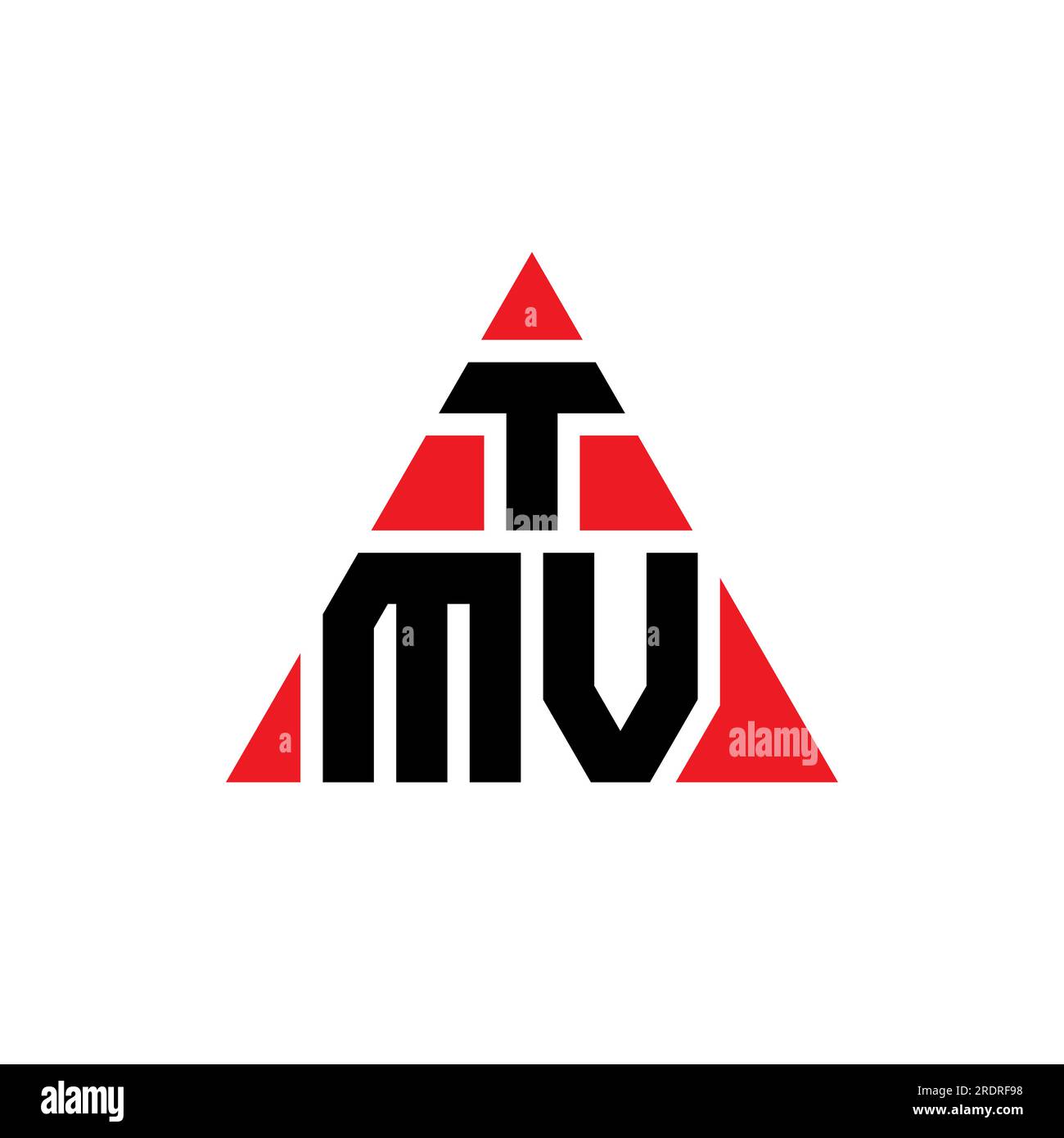 TMV triangle letter logo design with triangle shape. TMV triangle logo ...