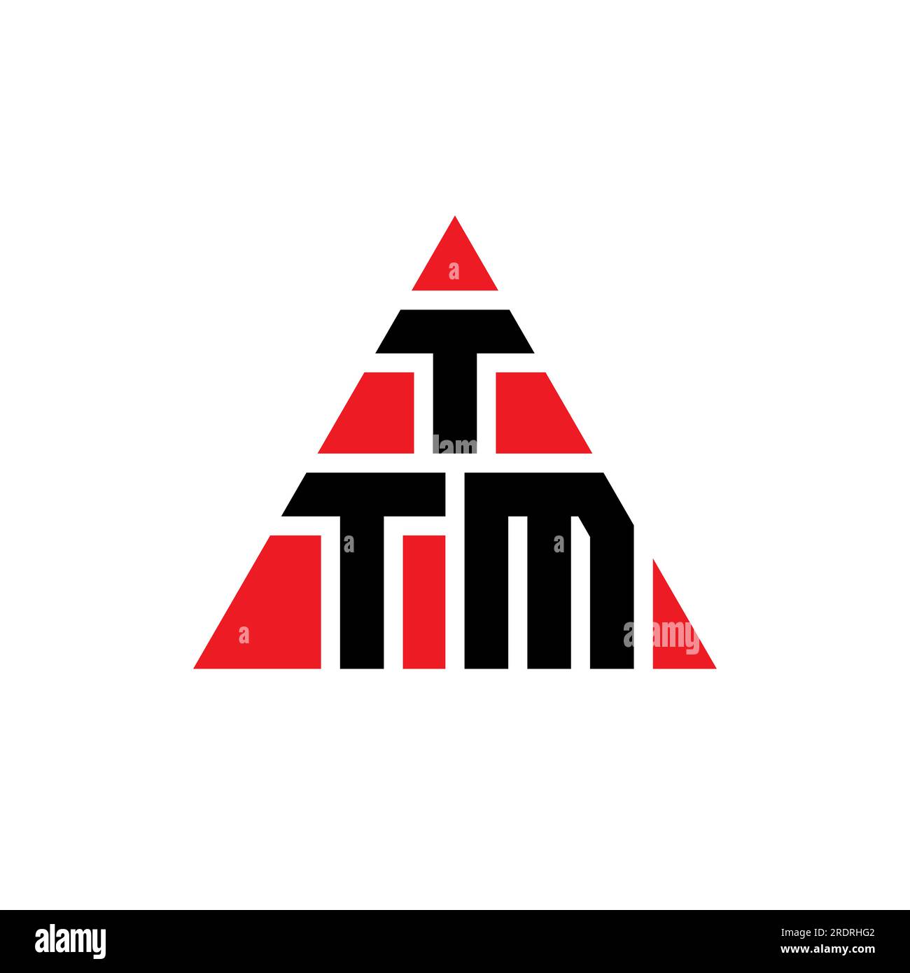 TTM triangle letter logo design with triangle shape. TTM triangle logo design monogram. TTM