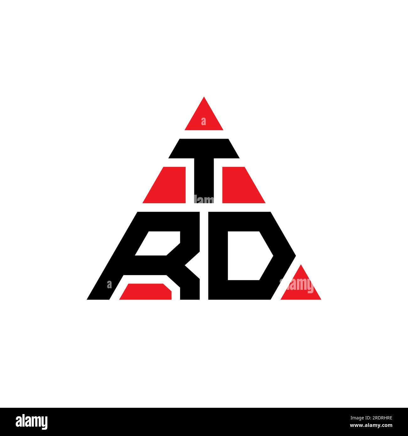 TRD triangle letter logo design with triangle shape. TRD triangle logo ...