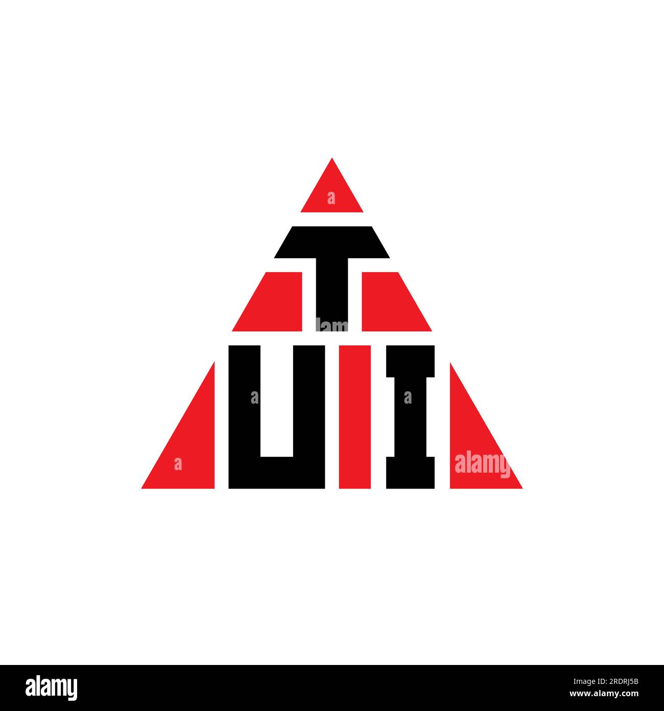 TUI triangle letter logo design with triangle shape. TUI triangle logo ...