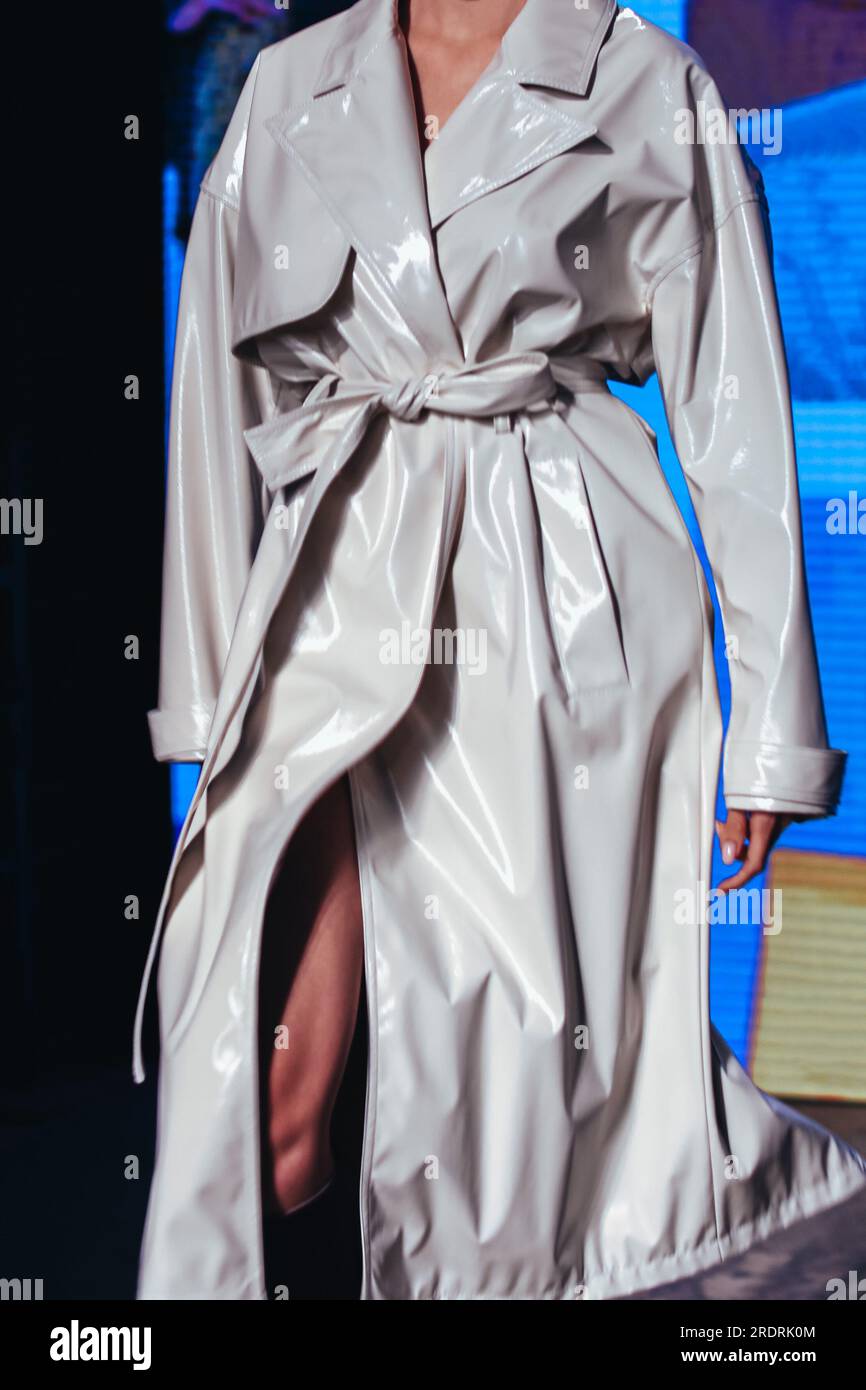 Long leather coat hi-res stock photography and images - Alamy