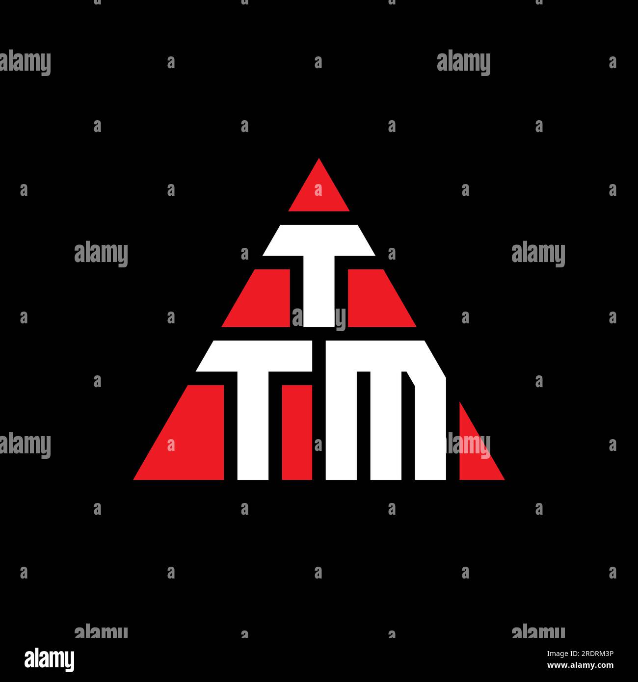 TTM triangle letter logo design with triangle shape. TTM triangle logo ...