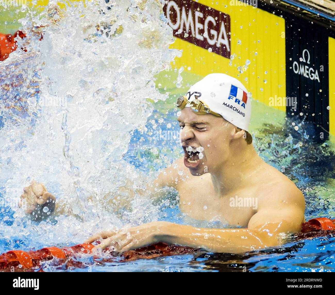 FUKUOKA - France's Leon Marchand wins the 400 individual medley final ...