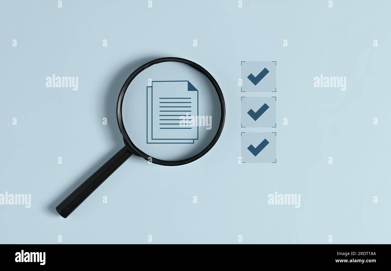 Business document paper icon, Document Management System, DMS Stock Photo