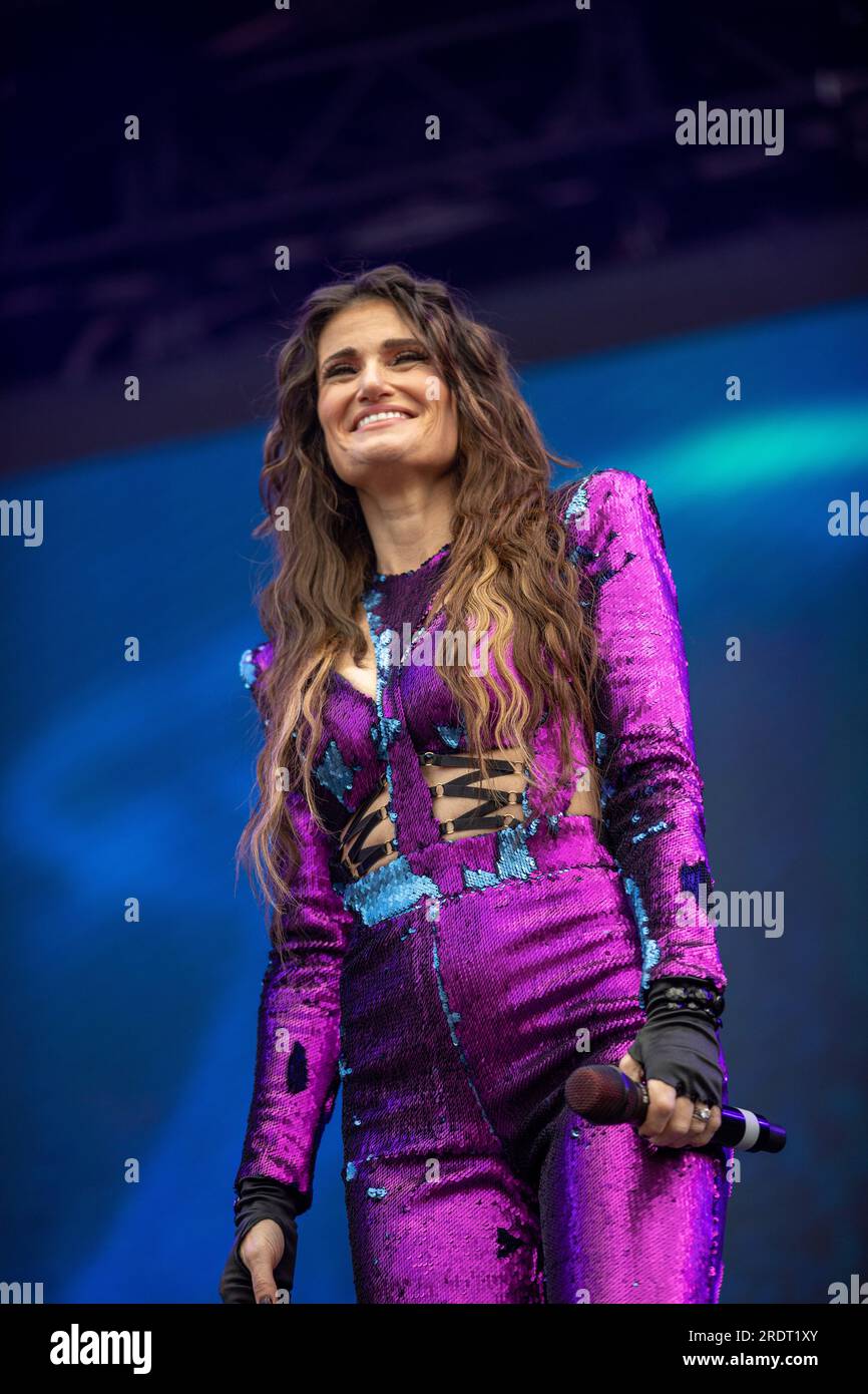 Idina Kim Menzel Performing at London Pride 2023 in Trafalgar Square