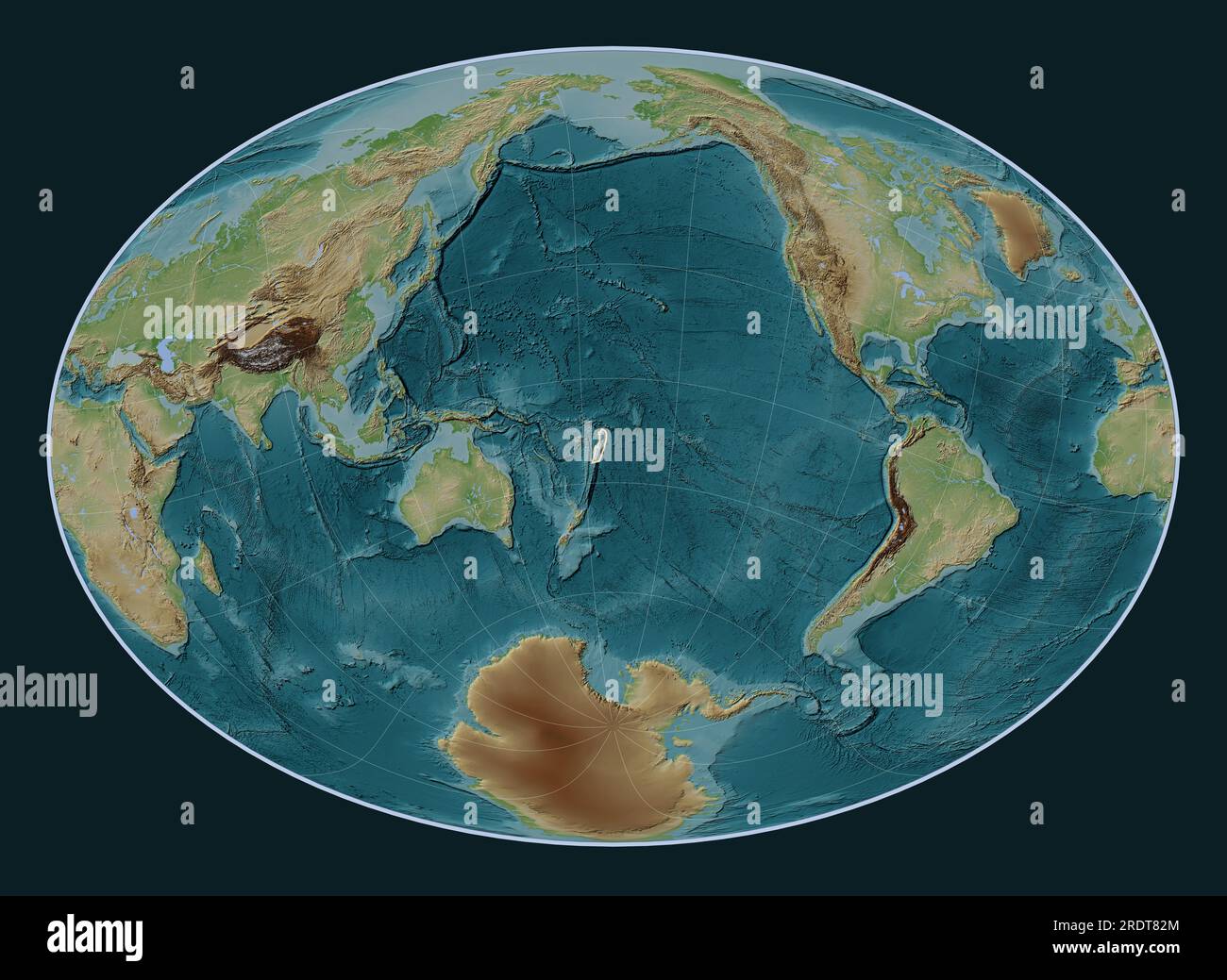 Tonga tectonic plate on the Wiki style elevation map in the Fahey