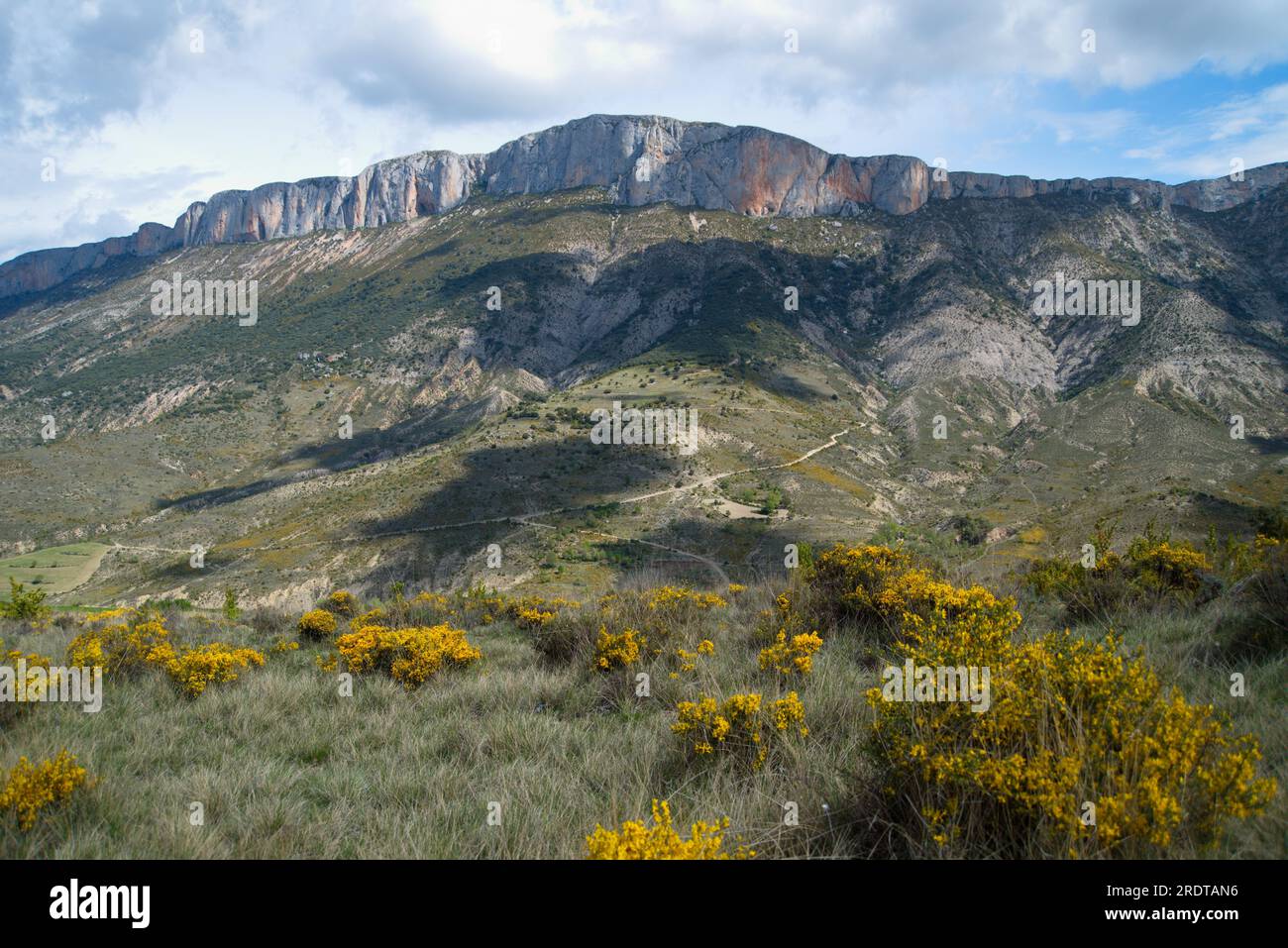 Paisaje de la Sierra de Boumort, Lerida, España, Landscape of Sierra de Boumort, Lerida, Spain Stock Photo