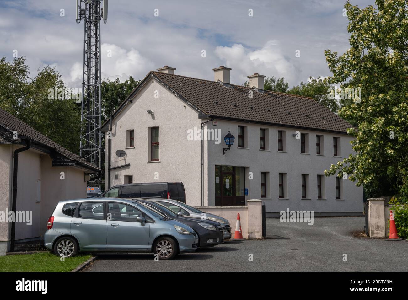 Dunboyne, County Meath, Ireland, 4th July 2023. frontal view of Dunboyne Garda Station, police