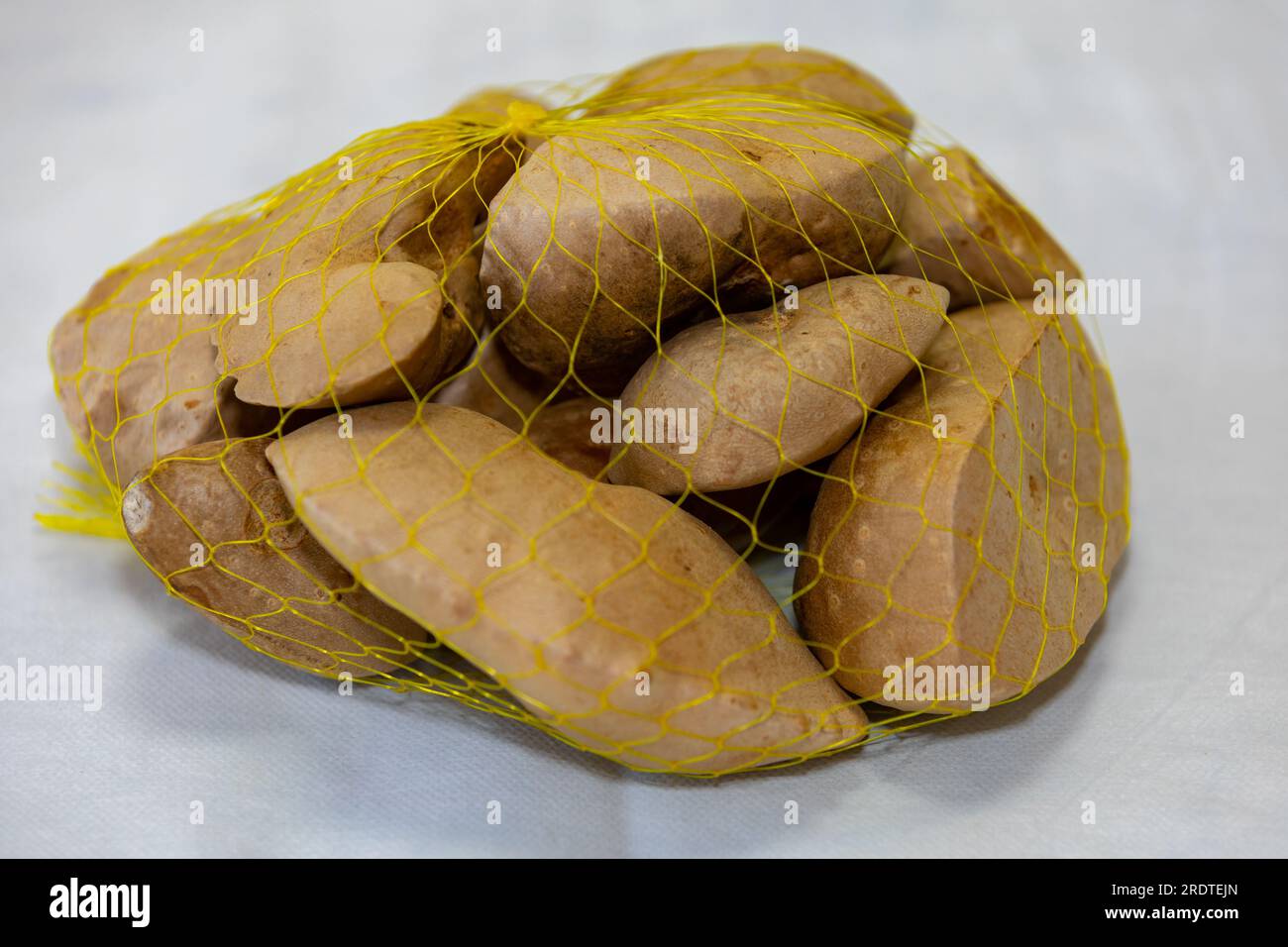 Edible bulb of the plant (Dioscorea bulbifera) originally from Africa and known as "cará moela