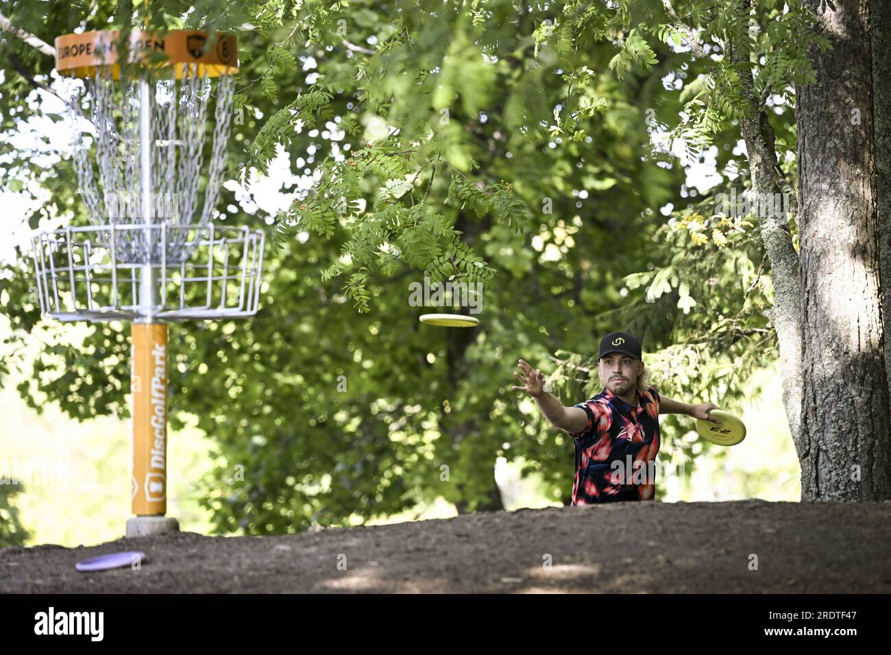 Nokia, Finland. 23rd July, 2023. Väinö Mäkelä of Finland competes in