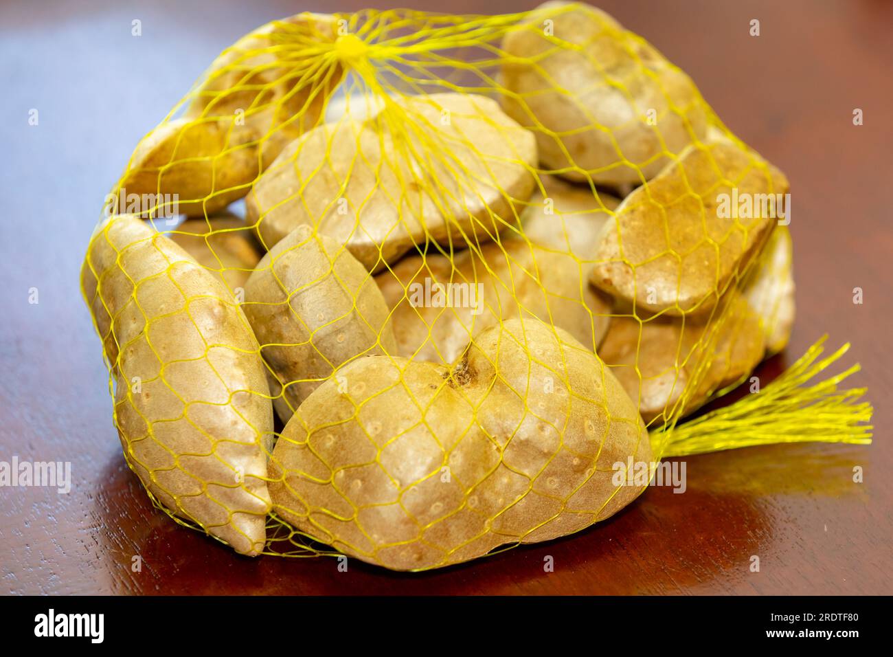 Edible bulb of the plant (Dioscorea bulbifera) originally from Africa and known as "cará moela