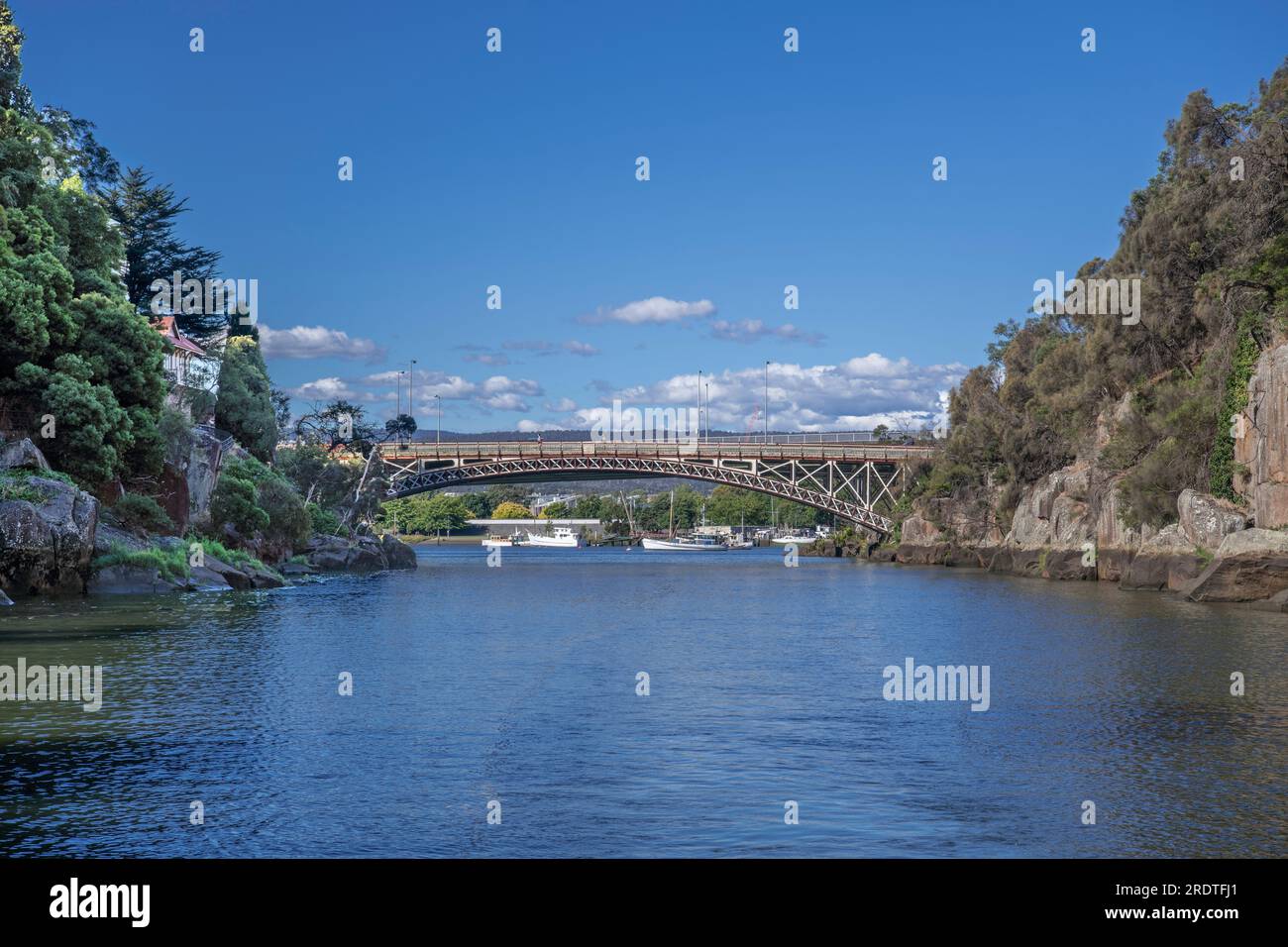 Kings Bridge South Ersk River Launceston Tasmania Australia Stock Photo