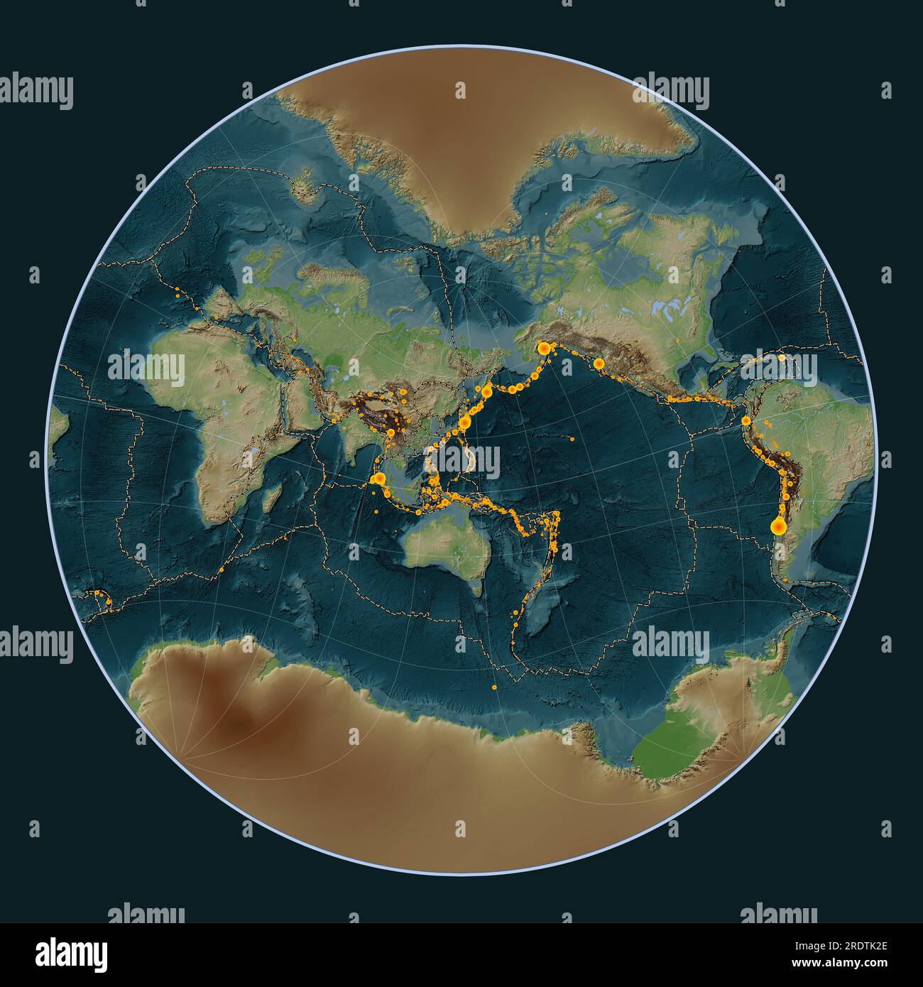 Mariana tectonic plate on the Wiki style elevation map in the Lagrange