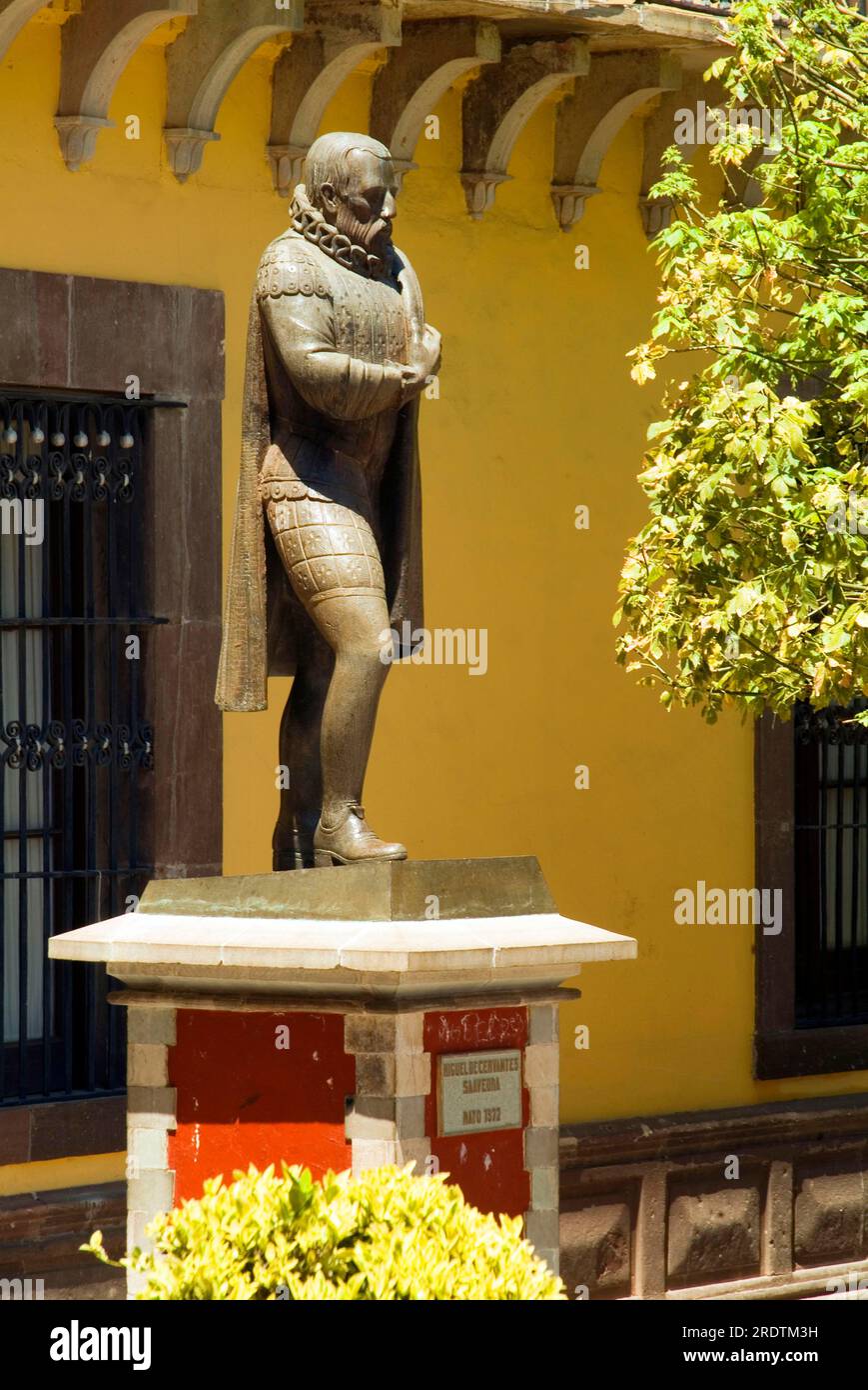 Statue of Cervantes, Guanajuato, Guanajuato Province, Mexico Stock